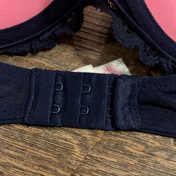 VS PINK push up bra Navy Lace 34D - Picture 7 of 10